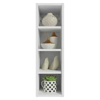 Repisa para Dormitorio Madesa Neo Con 4 Nichos Abiertos 20 cm Blanco