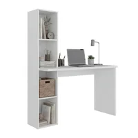 Escritorio Biblioteca Aston 145x120x45 Rta Blanco