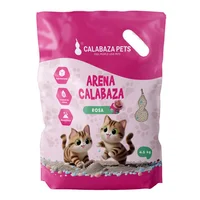Arena Sanitaria Gato Aglomerante Con Bentonita Calabaza Rosas 4.5kg