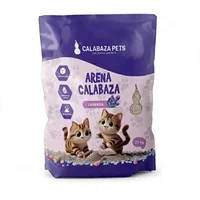 Arena Sanitaria Gato Aglomerante Con Bentonita Calabaza Lavanda 25kg