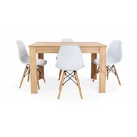 Set de Comedor Voru con 4 Sillas Banfield Blanco