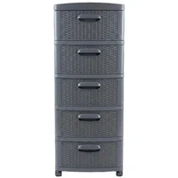 Cajonero 5 N Gris- Gris