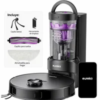 Aspiradora Robot Eureka 2 en 1 Succión 10.000 Pa Autovaciado 45 Días Sin Bolsa Cepillo DragonClaw E20 Evo Plus