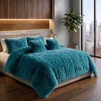Edredón Premium Pelo de Oso Sintético Tamaño Doble Jade