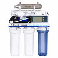 Sistema de Tratamiento de Agua Ósmosis Inversa 200 Galones por Día 6 Etapas