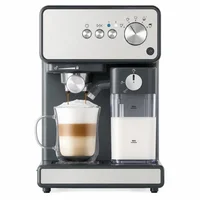 Cafetera Expresso Automática 15 Bares Con Espumador de Leche y Sistema Auto Frothing para Cappuccino Latte y Café Molido