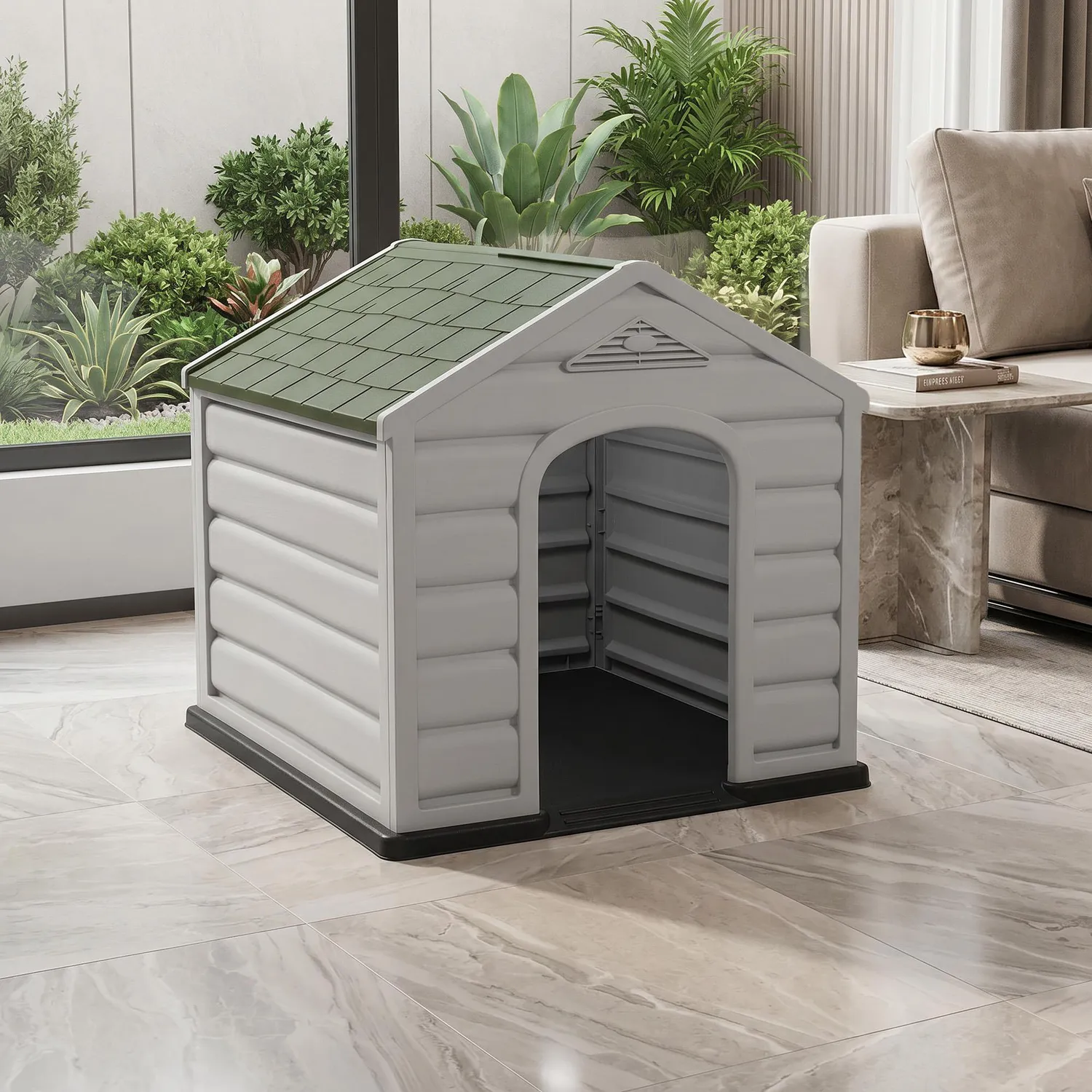 Casa para Perros Plástica 68x61x58.5 cm Pequeña 3