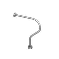 Barra de seguridad para Baño Tipo S PMR 70 cm de Largo en Acero Inoxidable