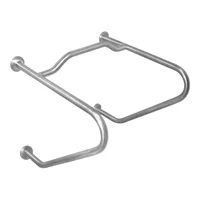 Barra de Seguridad Doble para Baño PMR 70 cm de Largo en Acero Inoxidable