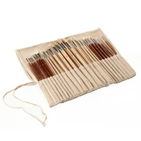 Estuche de Pinceles Cerda y Nylon Artmate 24pc Cf-03b Gioto
