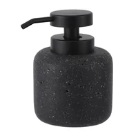 Set de Dispensador de Jabón para Baño Con Vaso y Bandeja Color Negro