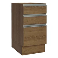 Mueble de Cocina Bajo Glamy 3 Cajones 40 cm x 60 cm Marrón