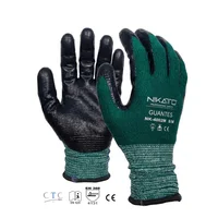 Guante En Poliester Verde Nitrilo Wavy Talla 9/l x 12 Pares