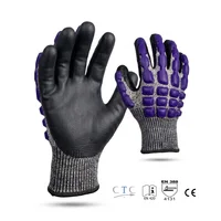 Guante Anti-impacto de Latex Nitrilo Negro Talla 10/xl x 12 Pares