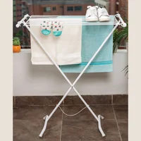 Tendedero de Piso en Acero Plegable 8 Tubos 154x50x106cm Blanco Peso máximo soportado 18 Kg