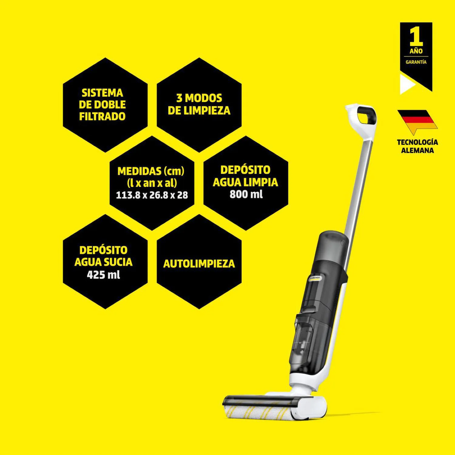 Aspiradora Trapeadora Inalámbrica Karcher Fcv3 4