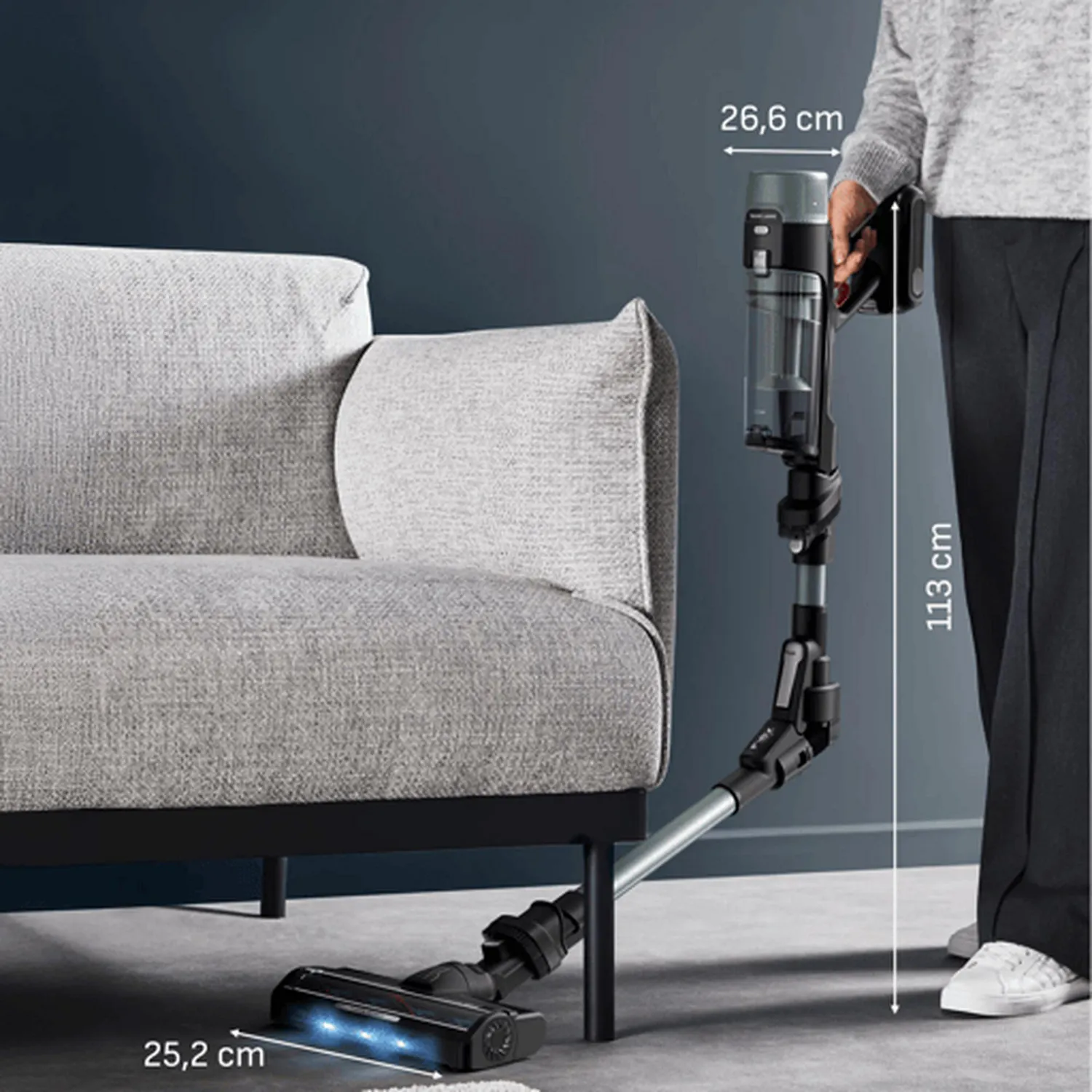 Aspiradora Vertical Inalámbrica T-FAL X-FORCE FLEX 10.80 Limpieza Potente 300 W 9