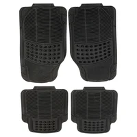 Set 4 Pisos PVC Negro Autostyle