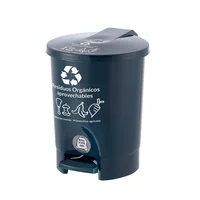 Caneca Plástica 4.5 Litros Verde-Ordinarios con Pedal