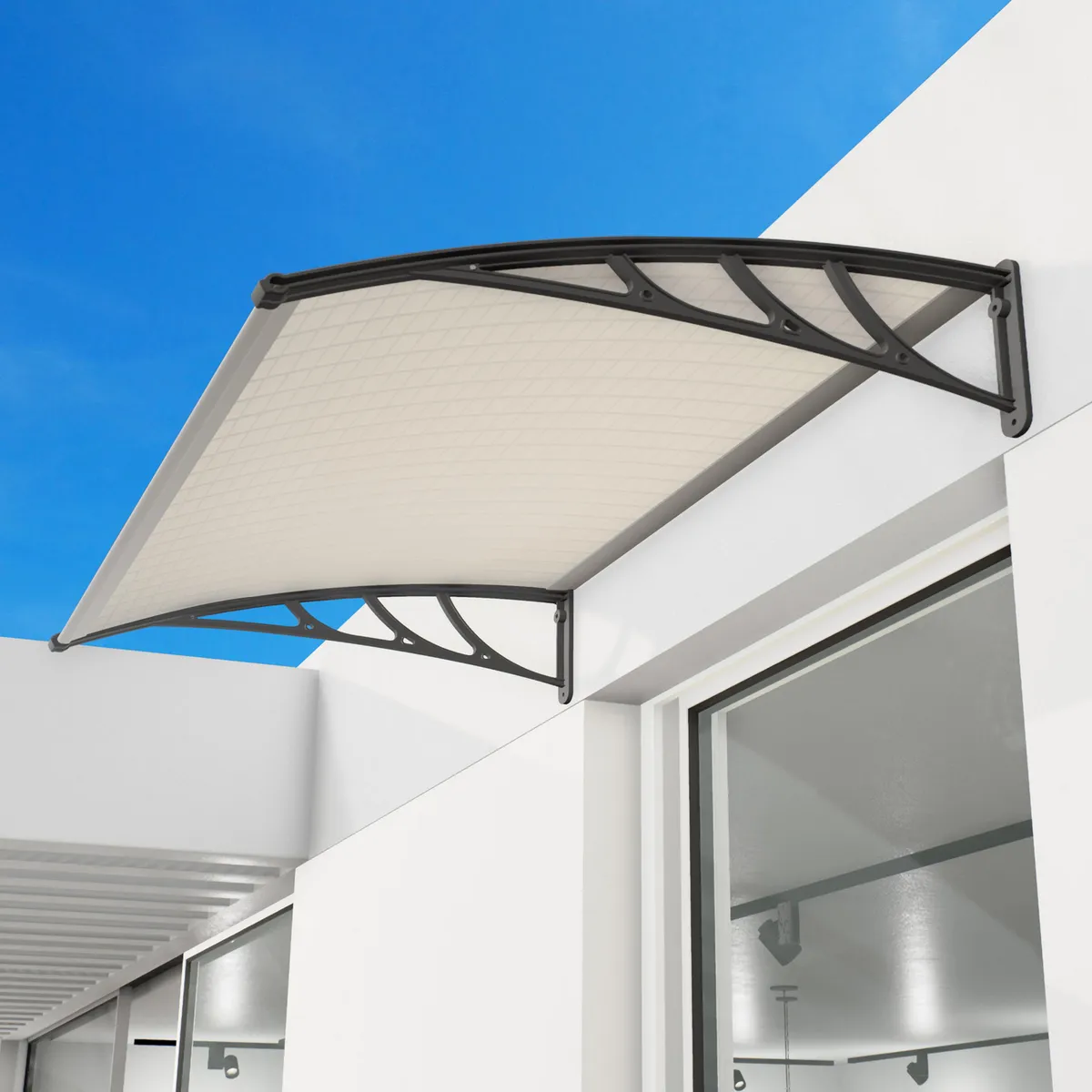 HOGGAN - Alero Cuadricula 80x125cm Soporte Negro Hoggan