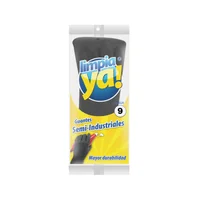 Guante Semi Industrial Calibre 14 Negro Talla 9