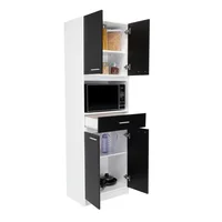 Módulo Microondas Bau 4 Puerta Wengue 197 Cm Alto X 62 Cm Ancho X 39.05 Cm Fondo