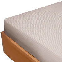 Sábana Ajustable Extradoble 300 Hilos 100% Algodón Taupe Just Home Collection