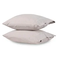 Set de 2 Fundas Almohada 50x75 cm 300 Hilos Taupe