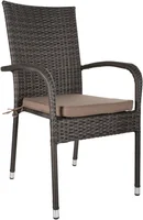 Silla Para Terraza Rattan Sintético Porto Wengue