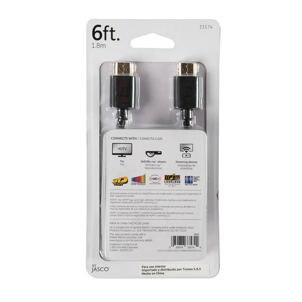 GENERAL ELECTRIC - Cable Hdmi 6 Pies Ge