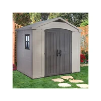 Caseta Bodega Jardín Plástica 1.82x2.56x2.43 Metros Beige