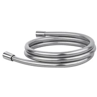 Manguera teleducha 1.5 mts en pvc y metal plata