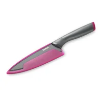 Cuchillo Chef 15cm Gris Acero Inoxidable Fresh Kitchen Mango en Silicona Tefal