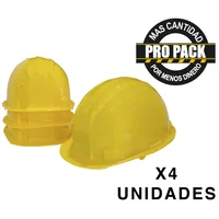 Rdl Casco Amarillo Propack X 4 Und