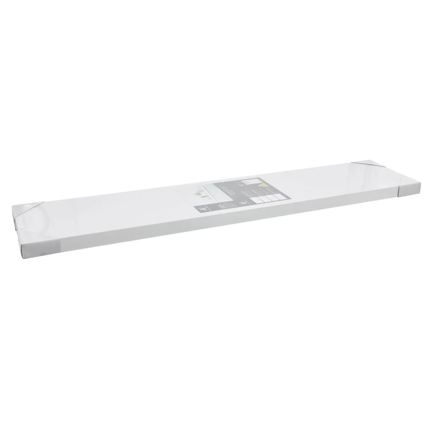 Repisa Flotante 120x25x3.8cm Blanco 8