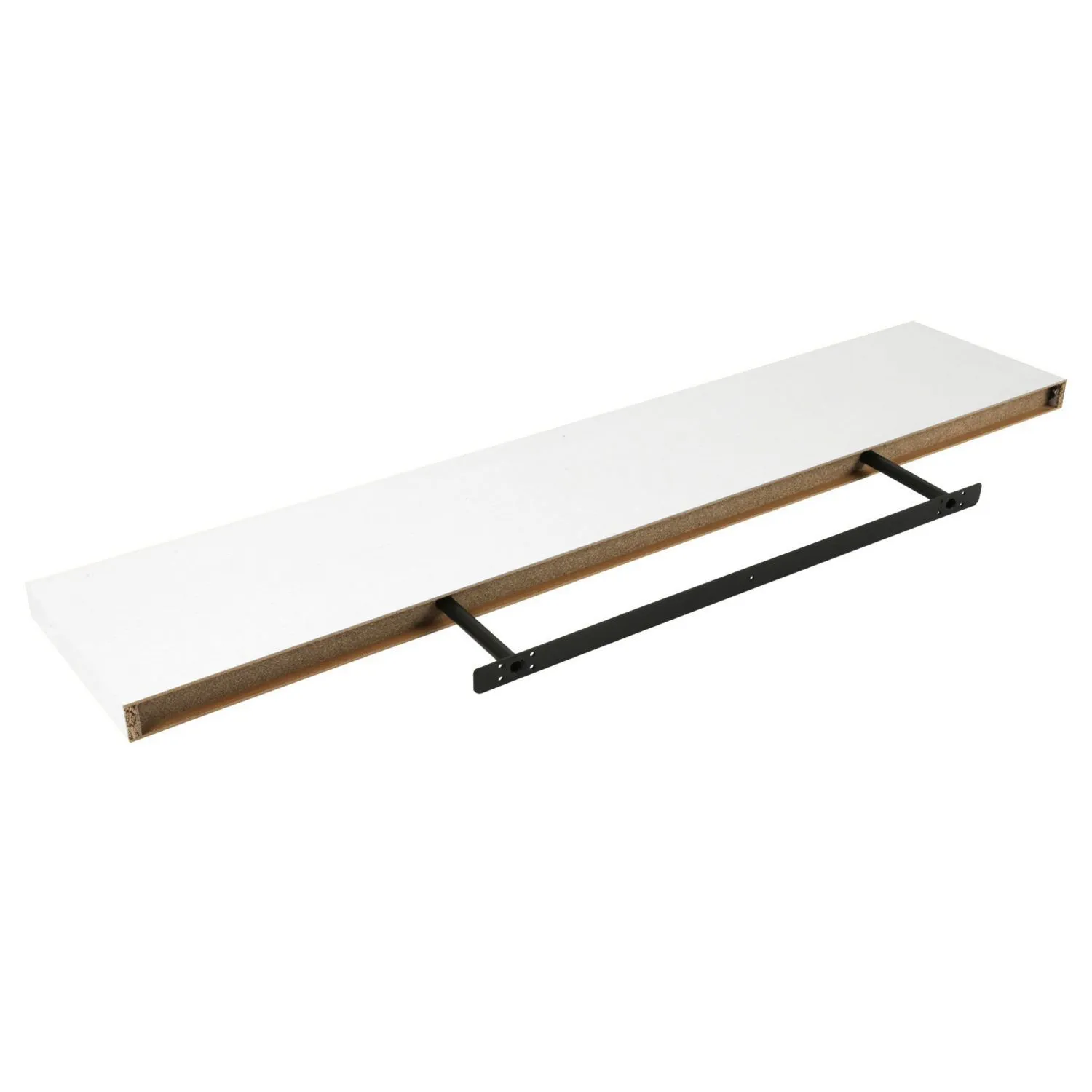 Repisa Flotante 120x25x3.8cm Blanco 9