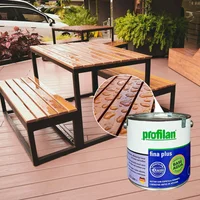 Pintura para madera en exterior base agua color nogal claro 2.5 lts profilan fina plus