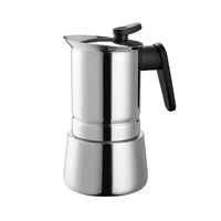 Cafetera 6 Tazas 42ml Steel Moka Acero Pedrini