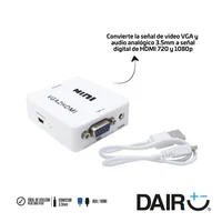 Caja De Conversión De Vga A Hdmi