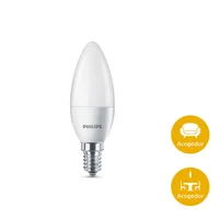 Vela Led Luz Cálida 350 Lúmenes 3.5w Base E14 Y E27 Certificado