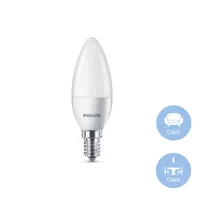 Vela Led Luz Fría 350 Lúmenes 3.5w Base E14 Y E27 Certificado