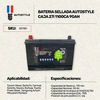 Batería Sellada Autostyle  Caja 27 Izquiera 1100CA 90AH