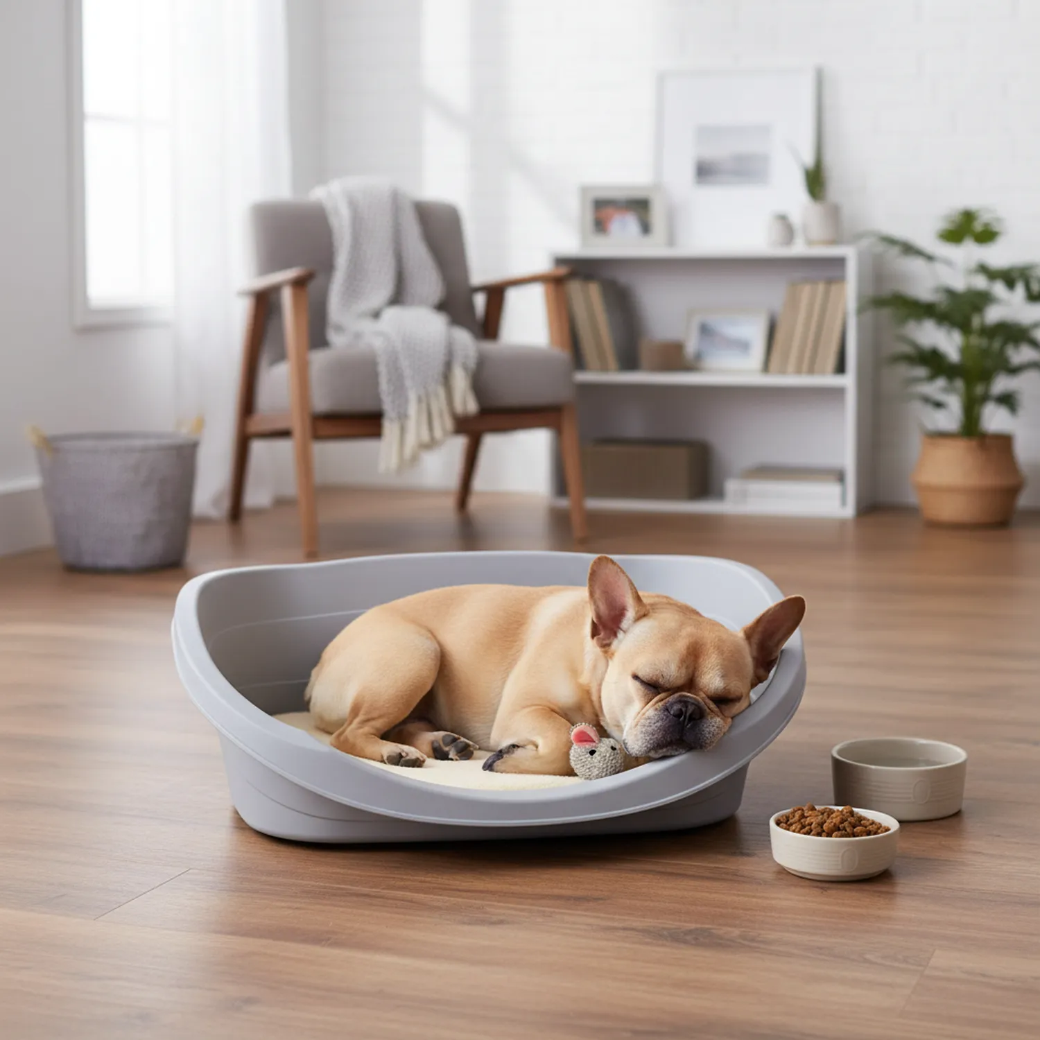 Cama Para Mascota Plástica Petizoos 54.5x80x24.5 cm