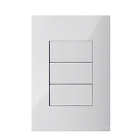 Interruptor Triple Conmutable Clickme Blanco