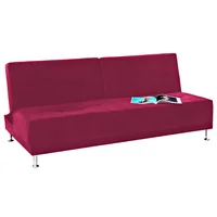 Sofá Cama Ambos 3 Puestos Tela Fucsia