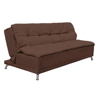 Sofá Cama Blis 3 Puestos Tela Café