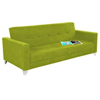 Sofá Cama Duke Espaldar Abatible Tela Verde