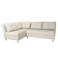 Sofá Esquinero Crosby Izquierdo 5 Puestos Tela Beige