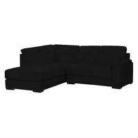 Sofá Esquinero Urban Izquierdo 5 Puestos Tela Negro