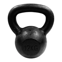 Mancuerna De 12 Kg Recubierta Color Negra